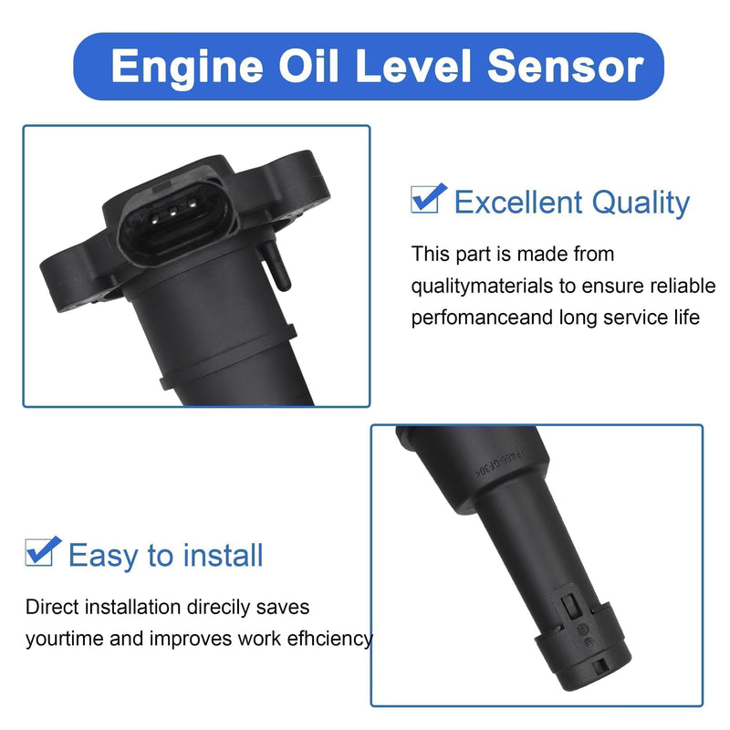 Engine Oil Level Sensor Fit for 2015-2019 Audi A3 A5 A6 Q3 Q5 TTS for 2015-2019 Volkswagen Atlas Beetle Golf Jetta Passat Tiguan Replace # 03F907660E 03F907660D