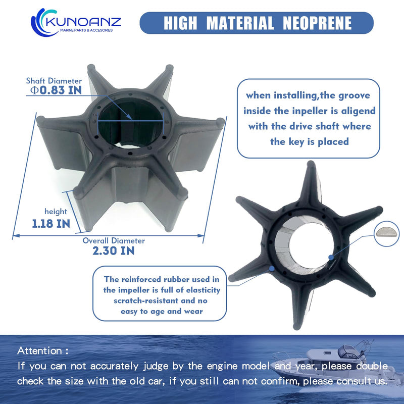 692-W0078-02-00,692-W0078-01-00,692-W0078-A0-00,692-W0078-00-00 Water Pump Impeller Repair Kit For Yamaha 60 70 75 85 90 HP 2-Stroke Outboard Sierra 18-3370 18-3371 60HP 70HP 75HP 85HP 90HP 1984-2009 60 70 75 85 90(Housing)