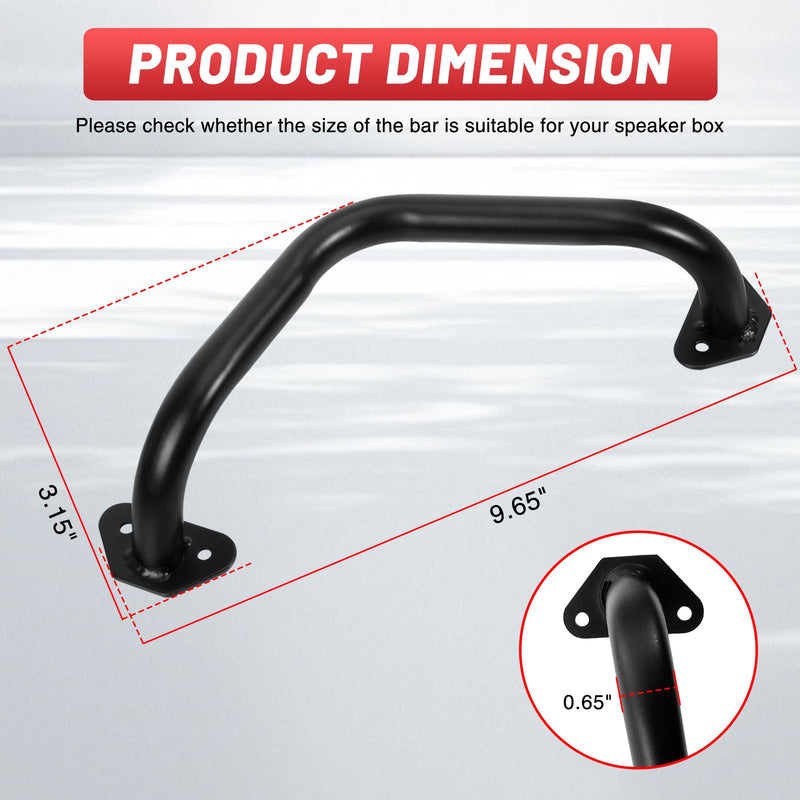 8" Speaker Bar Grill: Matte Black Metal Car Audio Speaker Grill Cover, Subwoofer Grill Cover Protector 8 Inches