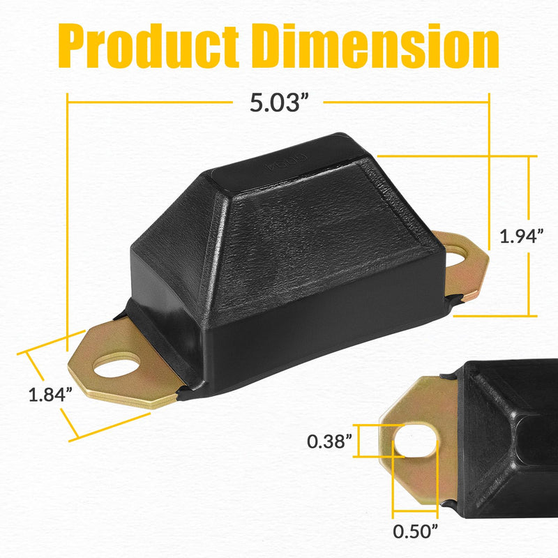 9.9137G Universal Bump Stop Leaf Spring Bumper Kit, fit for Jeep, SUVs and Trucks, for Jeep CJ5 (1976-1983), for Jeep CJ7 (1976-1986), 2-PACK