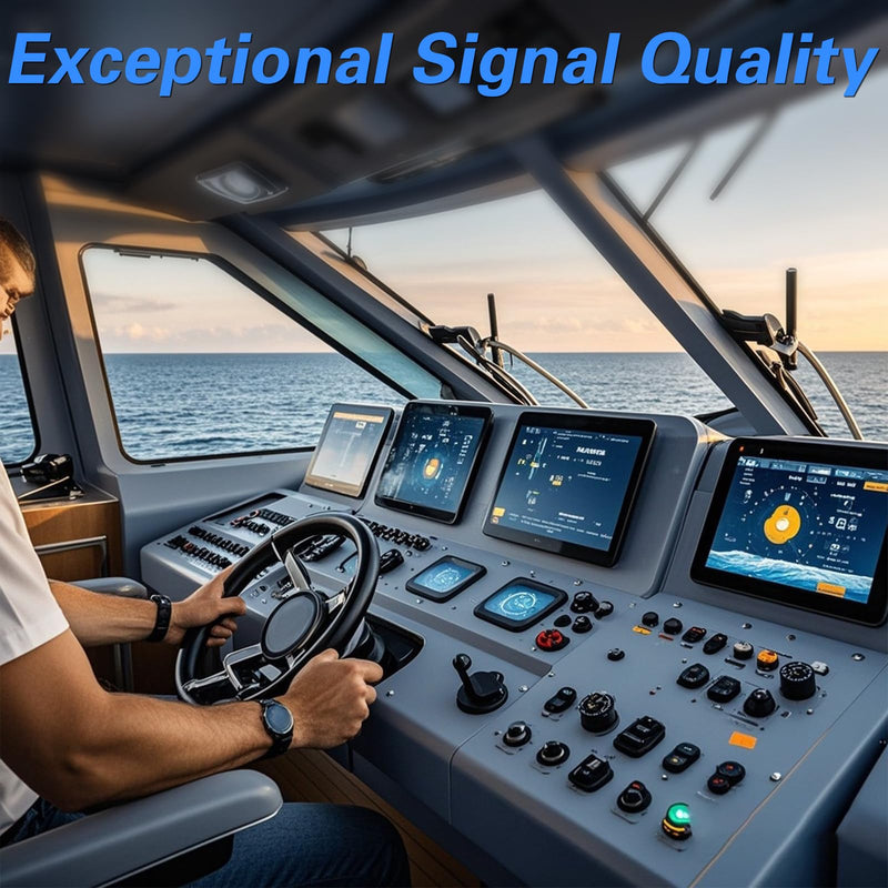 EVRBUL Marine Grade NMEA 2000 Starter Kit, NMEA 2000 Backbone Cables Drop Cables Dual Tee Connector Male/Female Terminators Compatible with Lowrance Simrad Garmin Device