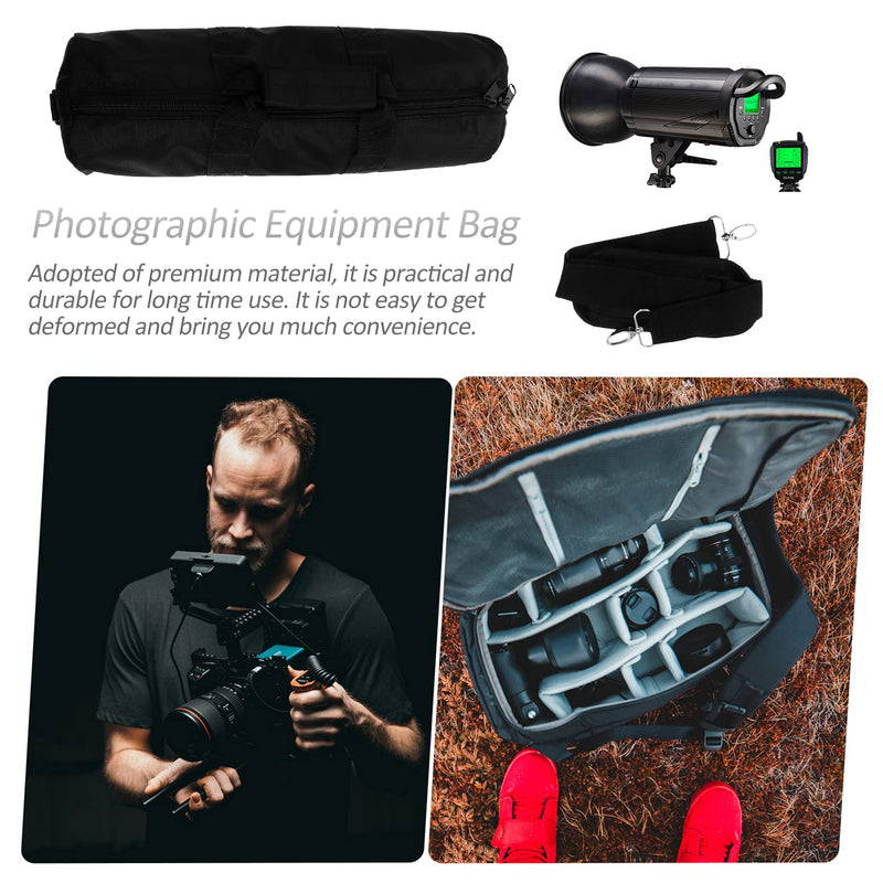 Mobestech Tripod Carrying Bag Oxford Photographic Equipment Bag for Tripod Light Stand Carrier Padded Protection Shoulder Strap Hand Strap Smooth Zipper D Ring Clasp 15.74In