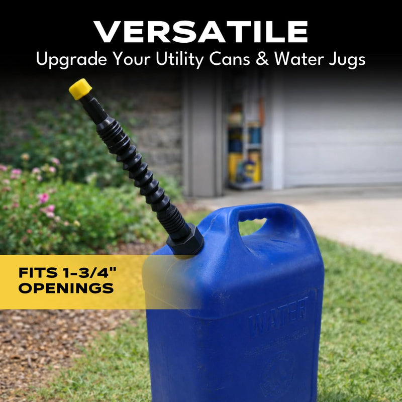 EZ-POUR Standard Spout Replacement (Pack of 2) | Fits 1-3/4" Openings | Compatible With EZ-POUR® Adapters | Fits Older Vehicle Utility Tanks, Water Jugs Or Utility Cans | Durable Replacement (20050) Standard EZ-POUR Spout (Pack of 2)