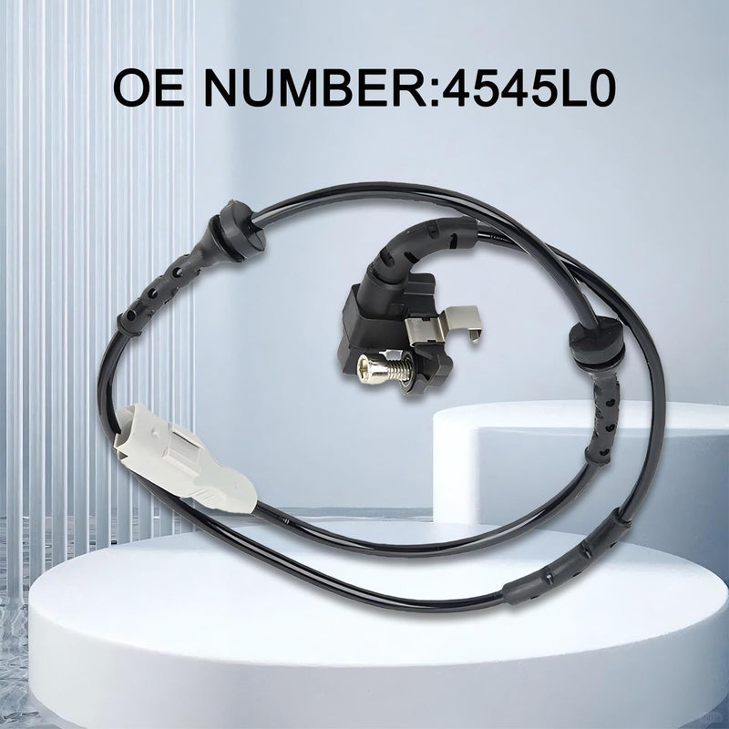 1 PC Car ABS Wheel Speed Sensor, Durable Rear Left and Right Anti-Lock Sensor, Auto Replacement Part #4545L0 454508 9665386880, Compatible with Peugeot 307 308 408 (Black)