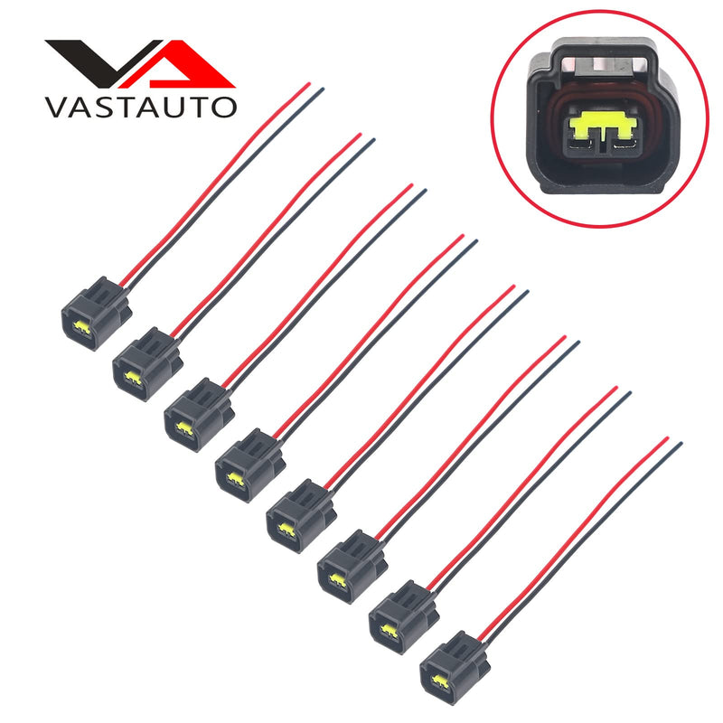 Modular Ignition Coil Female Connector Plug Wire Harness Pigtail Fits for 4.6L 5.4L 6.8L Ford F150 F250 F350 Super Duty Mustang Explorer Expedition Crown Victoria (8Pcs)