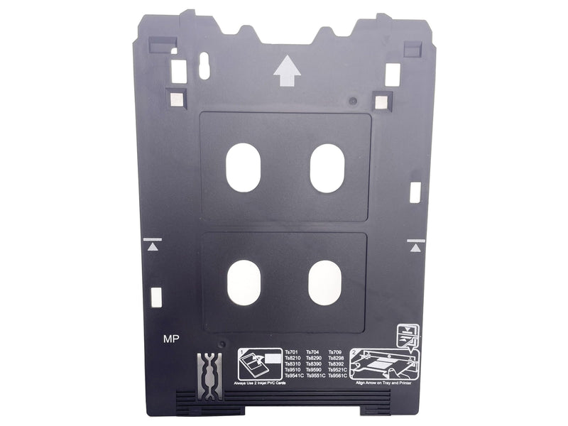 Inkjet PVC ID Card Tray for Canon PIXMA TS701 TS702 TS703 TS704 TS705 TS709 TS8220 TS8330 TS82xx, TS83xx, and TS95xx Series Printers (Canon MP/Multi-Purpose Tray Printers)