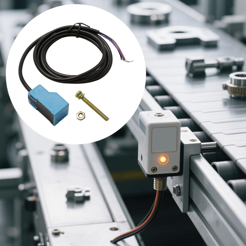 5Pcs SN04-P2 NC Normal Close PNP Inductive Proximity Sensor Switch Detector, 4mm 3 Wire DC 10-30V, Replace for Object Detection Motion Sensing
