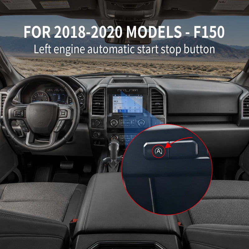 Auto Start Stop Eliminator for 2018-2020 Ford F150, Automatic Engine Stop Disable Memory Module, Fits Models with Button on Left Side of Screen, US and Canada Produced Models Only