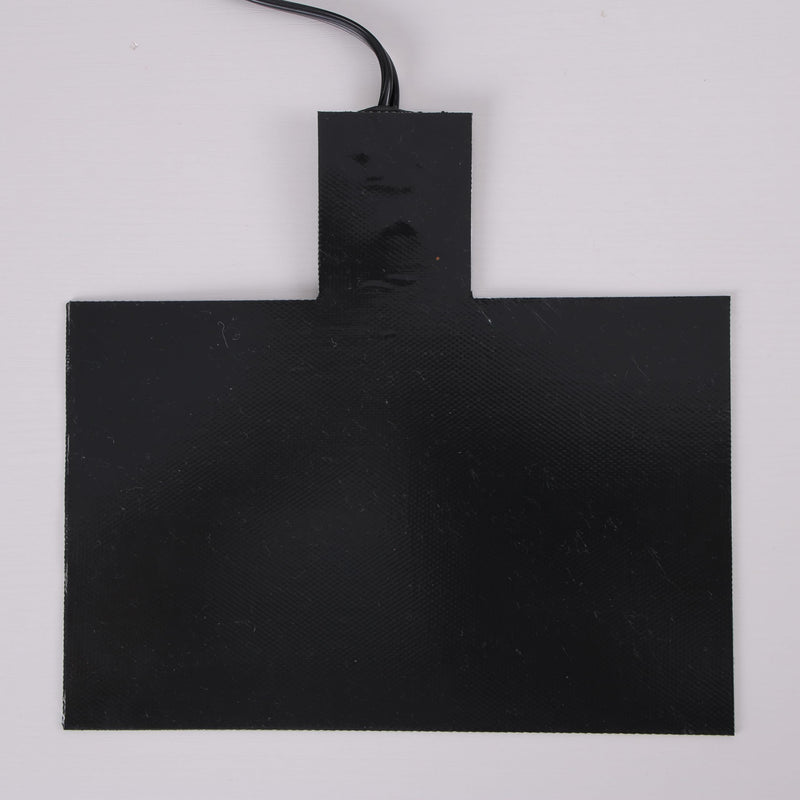 8-1/2'' x 7-7/8'' Silicone Battery Heater Pad with Thermostatically Control and Plug, Automotive Electric Silicone Battery Warmer Pad, 120V, 60Watts, Grey