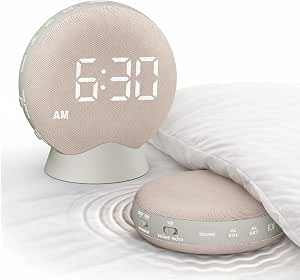 [AUSTRALIA] - REACHER Travel Vibrating Alarm Clock for Heavy Sleepers Adults, Silent, Dual Alarm Clock, Compact Under Pillow Bed Shaker, Rechargeable Battery Operated, Small, Portable