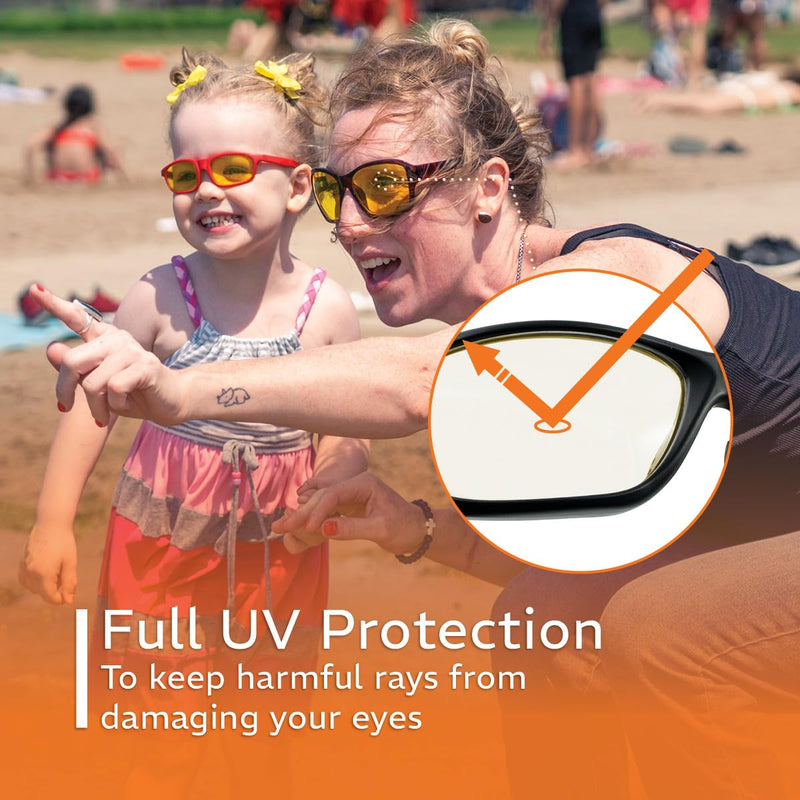 NoIR IPL Safety Glasses, Fitover Protective Eyewear for Women and Men, Ideal for Aesthetic, Forensic and Non-coherent Applications, CE-Certified 190–1800nm 3pl_38 (Fitover)