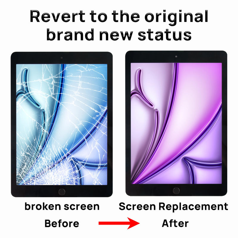 Screen Replacement for iPad 6 (6th Gen) A1893 A1954, Touch Glass Compatible with iPad 6th Generation 9.7 inch 2018 with Home Button and Tool Set