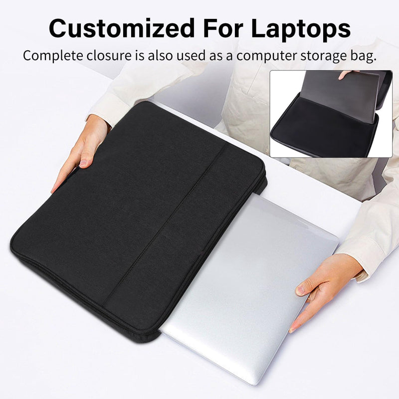 4-in-1 Laptop Sun Shade Hood,Screen Privacy Cover – Sun, Anti-Glare, Heat & Contrast Protection,Fits 13-17" Laptops, Freestanding with Pocket,Fits Working Outside,Travel, Beach Black 13in-17in