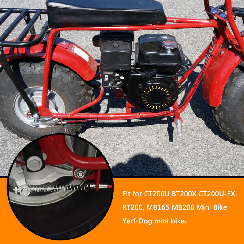 68 Inch Rear Drum Brake Cable Line for Predator 196cc 212cc 5.5hp 6.5hp baja Warrior Massimo MB165 MB200 Coleman CT200U BT200X CT200U-EX Yerf-Dog Mini Bike ATV Scooter Heavy Duty Parts Red