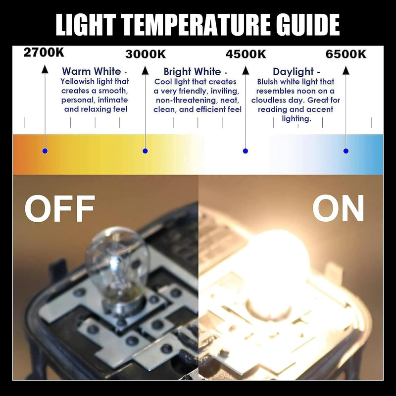 10 PCS 3157 Car Instrument Light Bulb, 12V 21/5W Waterproof Durable Vehicle Brake Light Replacements, Universal Automotive Marker Tail Light Accessories for Truck SUV Car (White Light) 10 PCS White Light