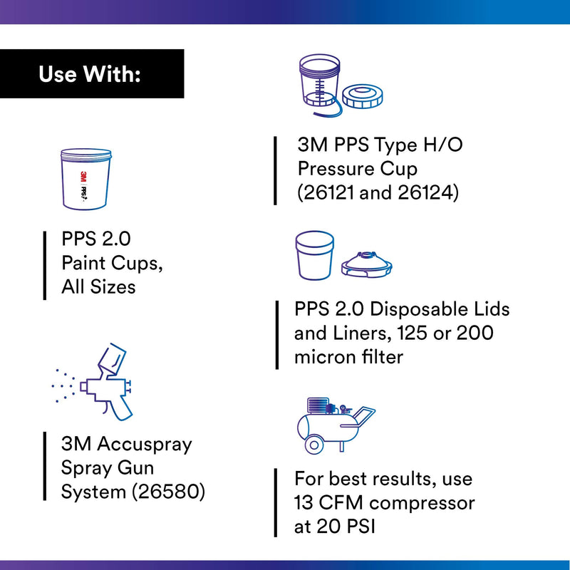 3M Accuspray Paint Spray Gun Nozzle Refills for PPS 2.0, 26618, 1.8 mm, Clear, Use with PPS 2.0 Spray Gun System for Like-New Paint Spray Performance, 4 Pack 1.8mm