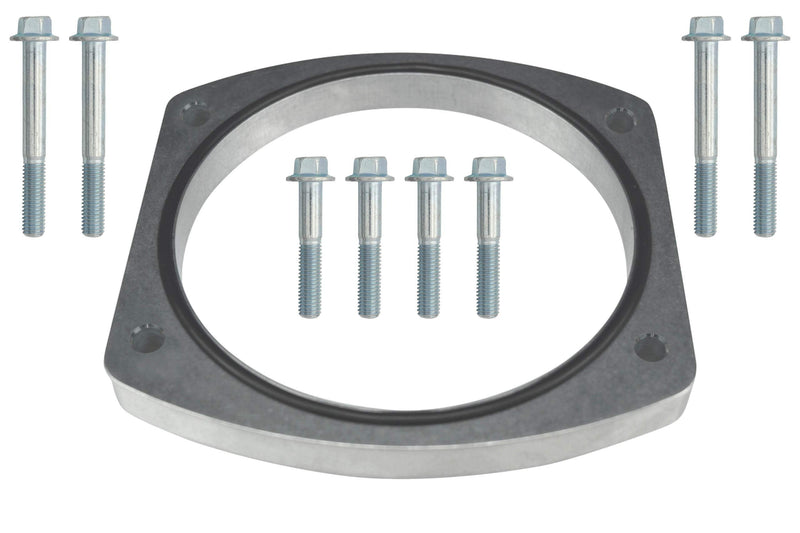 ICT Billet 102mm Throttle Body 1/2 inch Spacer Sheet Metal Intake Manifold ICT Billet Engine Billet Aluminum Compatible with Chevy GMC 551563-LS01S5