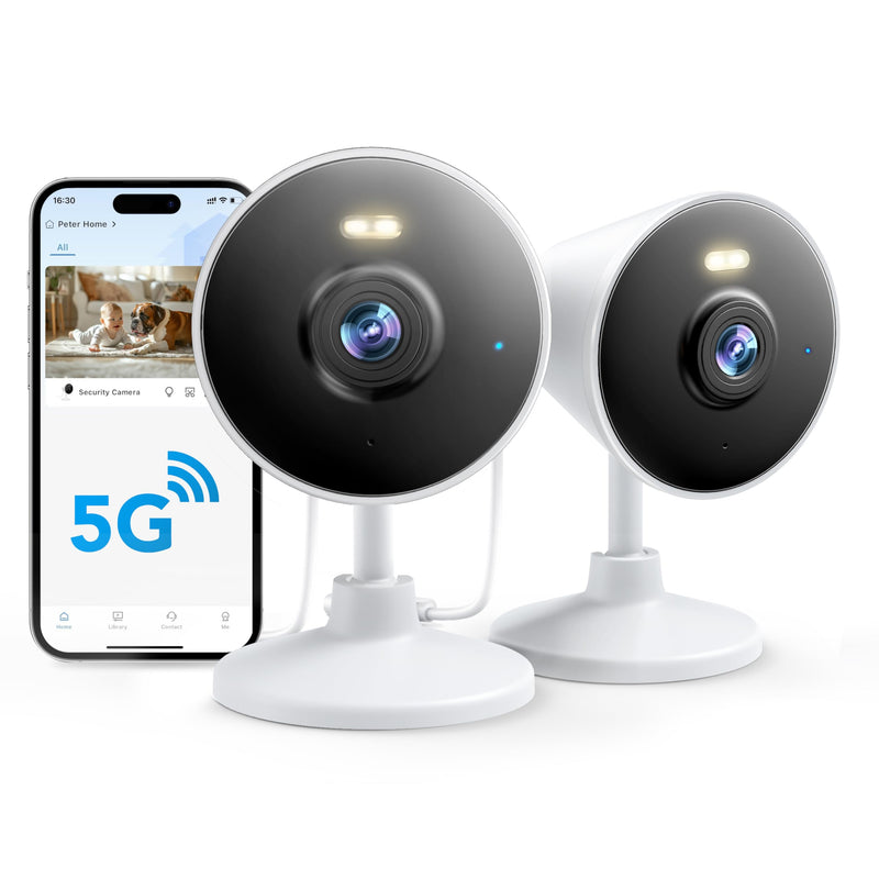 Rocktone 2 PACK Indoor/Outdoor Security Camera for Home and 1 PACK Light Bulb Camera