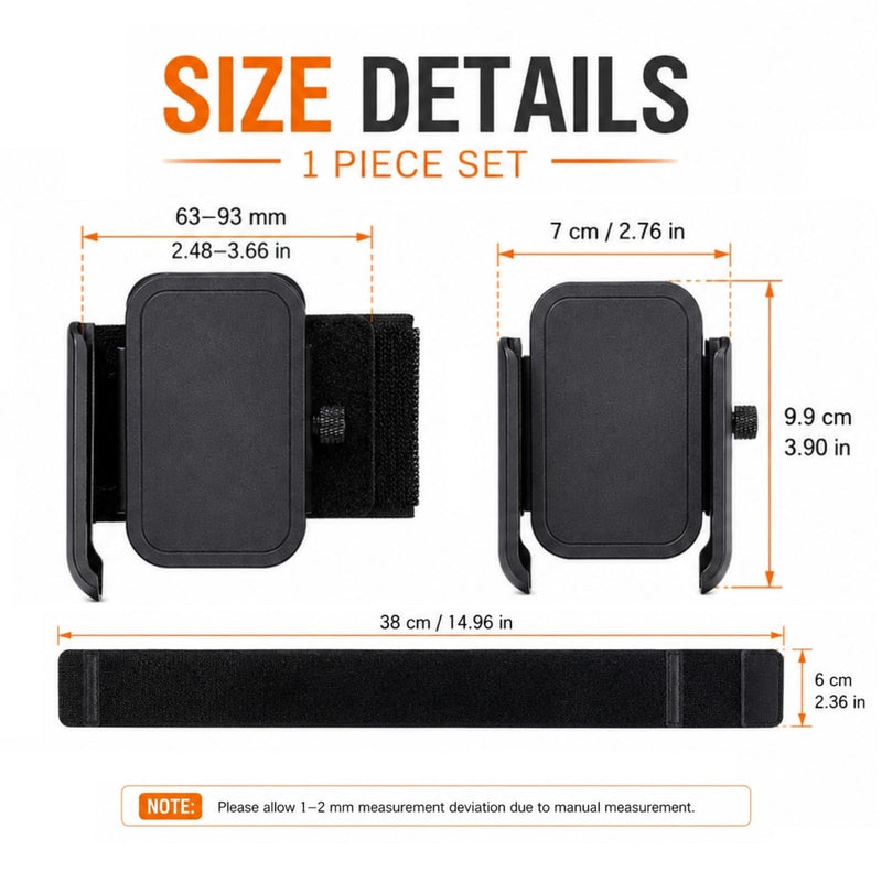 Wristband Phone Holder,Wrist Phone Holder,Arm for Running,Phone Arm Band,Phone Holder for Running,No Screen Blocking, 360° Rotating Wrist Fits 4–6.7" Phones(Arm Style)