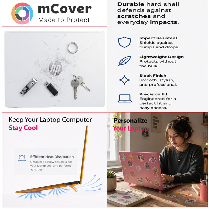 mCover Case for 2025+ 14" HP OmniBook 5 14-HExxxx Windows Laptop Computers (NOT Fitting Other HP Models) - Clear