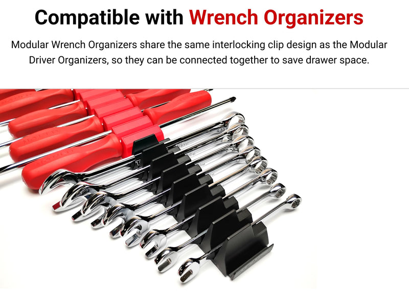 TEKTON 40-Tool Modular Driver Organizer Set (Black) | ODM91140 | Made in USA Black