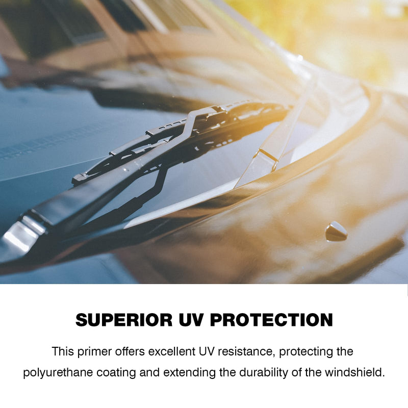 Single Step Primer for Windshield Replacement - Automotive Primer with Daubers - Adhesion Promoter Automotive - Windshield Urethane Adhesive, UV Resistant, High Performance Adhesion - Black - 50 mL / 1.7 fl oz 1.7 Fl Oz (Pack of 1)
