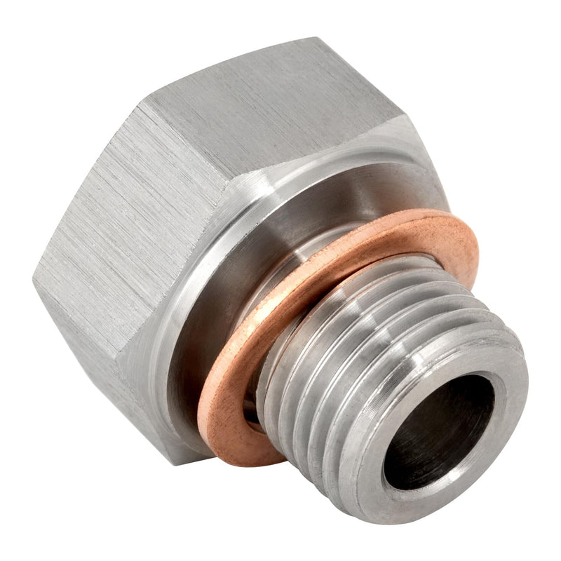 2 PCS Stainless Steel Oil Pressure Sensor Adapter for GM LS Series Engines LS1 LSX LS3 5.3L 6.0L 6.2L M16 1.5 2