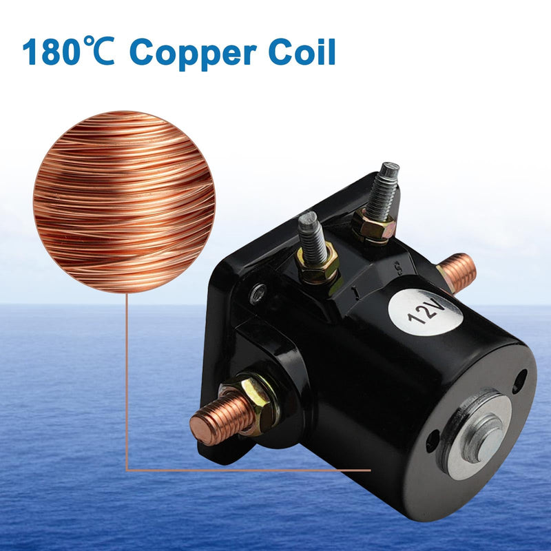 Starter Solenoid Compatible with Mer-cury Ma-Rine John-Son OMC Evin-Rude Outboard 25661 25661-1 8761053 895857 8976545 508905 18-5836 SW661 383622 185808 0395419 582708 586180 47886 47886T SMR6003