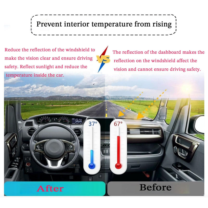 Dashboard Cover Suitable for Toyota RAV4 2006 2007 2008 2009 2010 2011 2012 Car Dashboard Cover Sun Visor Mat Non-Slip Polyester Dashboard Accessories (Black) Black 2006-2012 For Toyota RAV4
