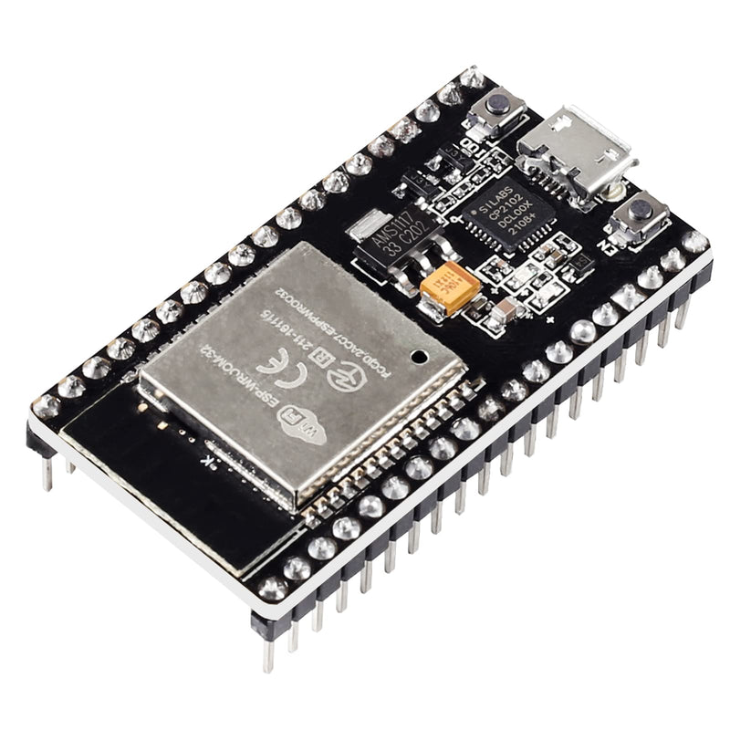 5Pcs ESP32 Development Board CP2102 Chip 38Pin Narrow Version WiFi + Bluetooth Microcontroller Dual Cores ESP-32 ESP-32D Board ESP-WROOM-32 2 in 1 Dual Core Low Power Consumption ESP-32 5pcs micro usb