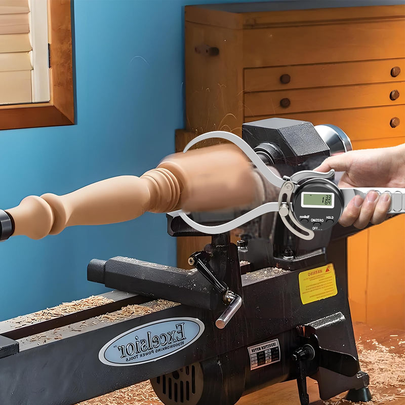 HDLNKAK Digital Outside Caliper Gage, Favor 0-6” Metric/Fractional/Decimal Readings, Alloy Jaws, Digital Circular Caliper with Hold Function for Woodworking.