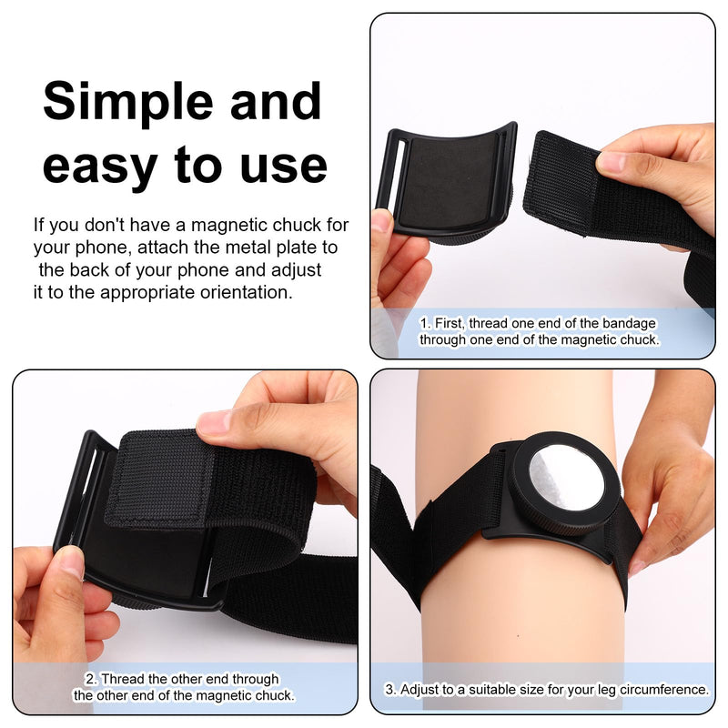 Magnetic Pilot Kneeboard for Tablets, Universal Magnetic Mount | Magnetic Pilot Kneeboard with Adjustable Leg Straps for Cockpit Navigation Hands-Free Use Compatible with iPad iPhone Android