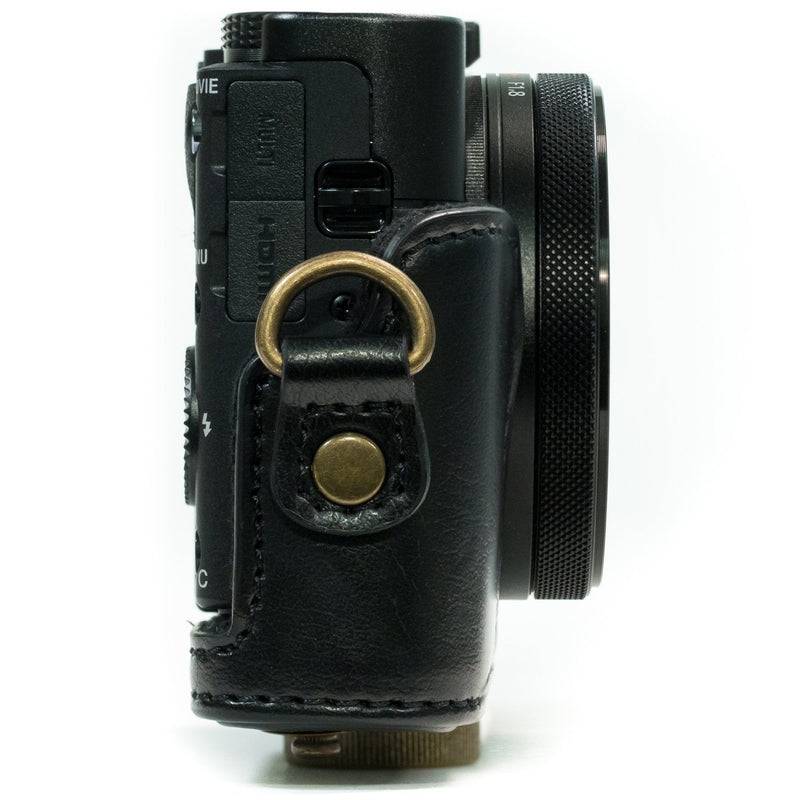 MegaGear MG596 Sony Cyber-shot DSC-HX99, DSC-HX95, DSC-HX90V, DSC-HX80 Ever Ready Leather Camera Case with Strap - Black