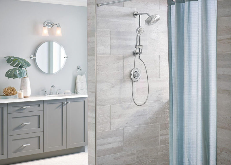 Moen Chrome Replacement 4-Function Eco-Performance Handheld Showerhead, 164927