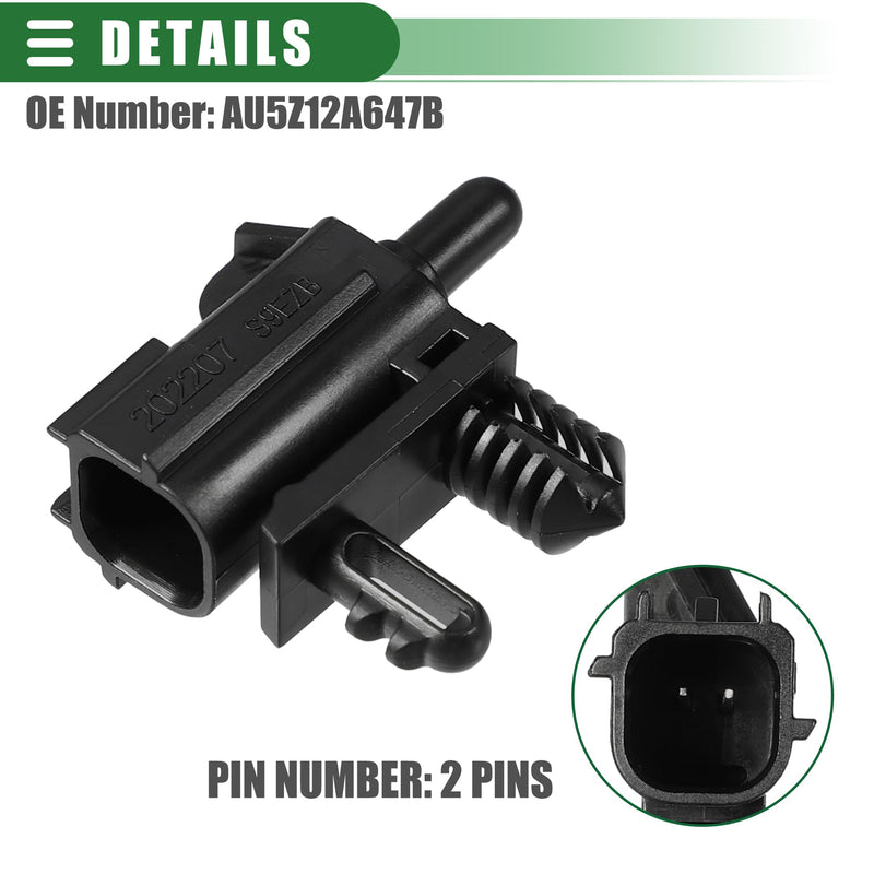 Motoforti Ambient Air Temperature Sensor, for Ford Escape 2012-2019, Plastic, No.AU5Z12A647B, Black