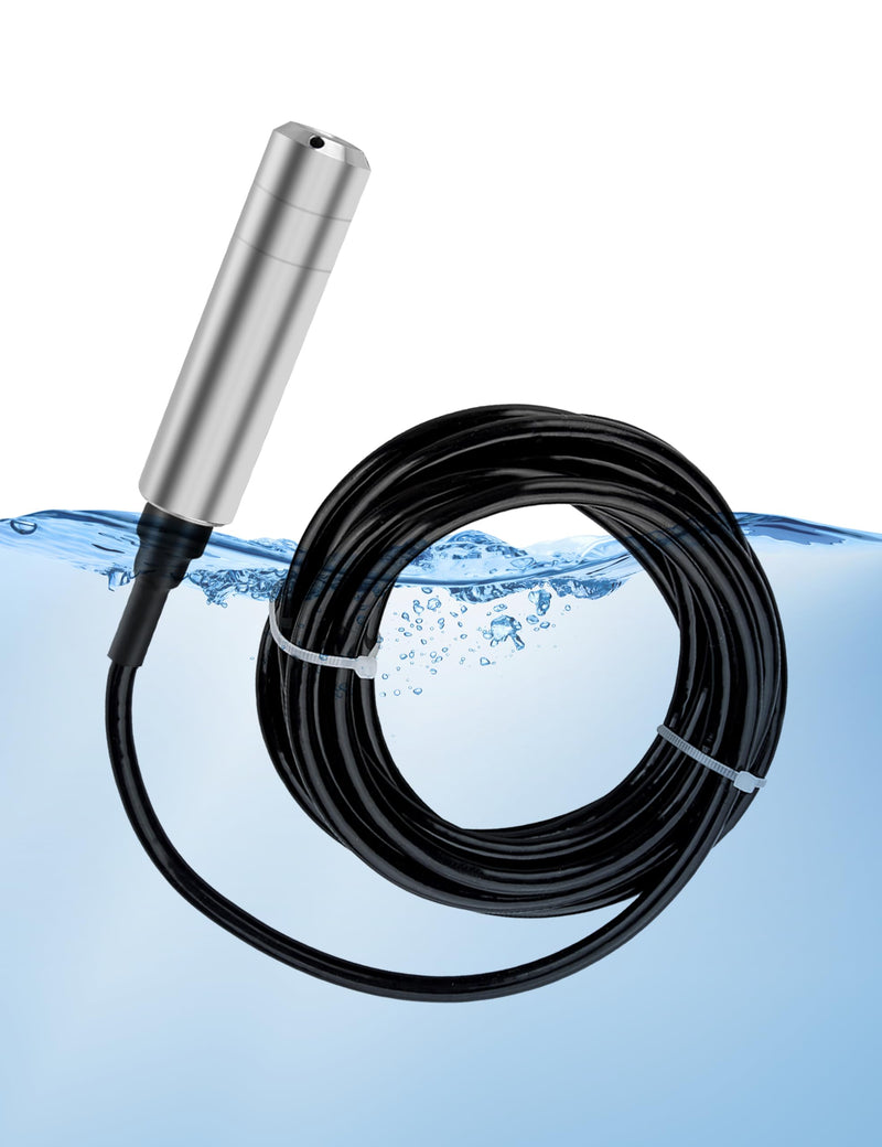 Liquid Level Sensor Cable Submersible Transmitter Water Level Sensor Detector Cable, IP68 Liquid Level Transducer, 4-20mA Water Level Sensor Detector 0-39.37 inch