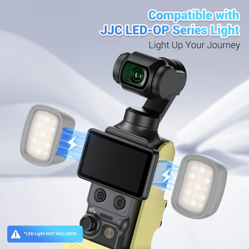 JJC All-in-1 Pocket 4 Case for DJI Osmo Pocket 3 / Xtra Muse,Compact Black | Protective Case Handle Table Mount Magnetic Mount,w. Quick Release Plate & 1/4"-20 Hole for Selfie Vlog Recording