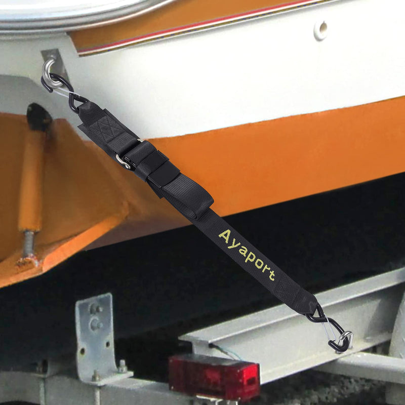 Ayaport Boat Tie Down Straps to Trailer Boat Transom Strap 4 feet x 2 inch Heavy Duty Nylon Kayak Canoe Jet Ski Bow and Stern Tie-Downs 2 Pack (2 inch x 4 feet) 2 inch x 4 feet