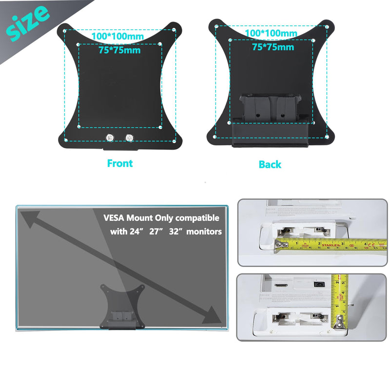 S24E390HL Monitor Stand Compatible with Samsung 24" 27" 32" S24E391HL | VESA Mount Adapter for S24E360HL S24E390HL S24E391HL S24E393HL S24E395H S24E390HL Plus S27E360F S27E360H S27E391H Monitor