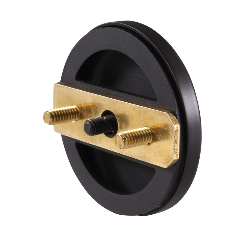 Westbrass A398RK-62 1-1/2" NPSM Coarse Thread Mushroom Tip-Toe Bathtub Drain Stopper with Illusionary Overflow Faceplate, Matte Black