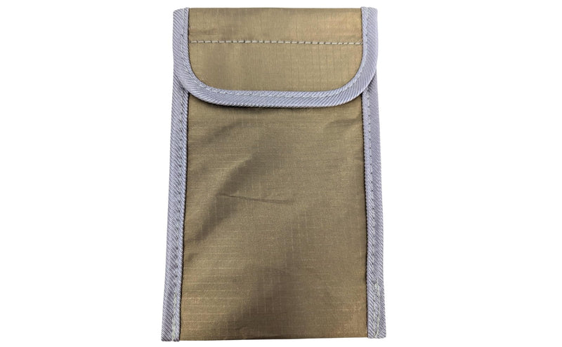 Simple Faraday Signal Blocking Pouch for Cell Phone Privacy and Anti-Tracking Protective Case Tan