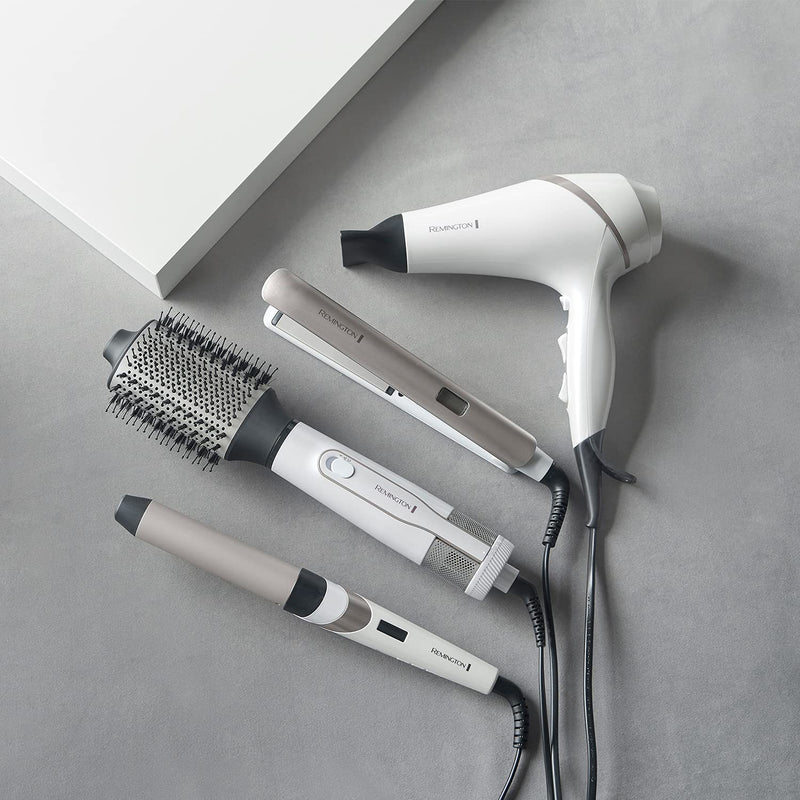  [AUSTRALIA] - Remington Hydraluxe Hair Dryer (Micro-Conditioners to Help Balance Moisture, Hydracare Temperature Setting for Healthy Hair, Diffuser, Slim Styling & Wide Concentrators, Powerful, Ionic, 2300W) AC8901 | Hydracare Temperature Setting for Healthy Hair, D...