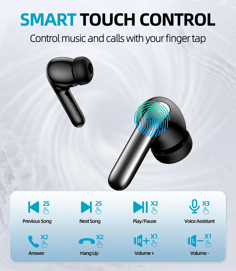 GUANDA TECHNOLOGIES CO., LTD. CD Phone Mount, Universal Phone Holder for Car + Wireless Earbuds Bluetooth 5.3 for Sport Phone Men Women