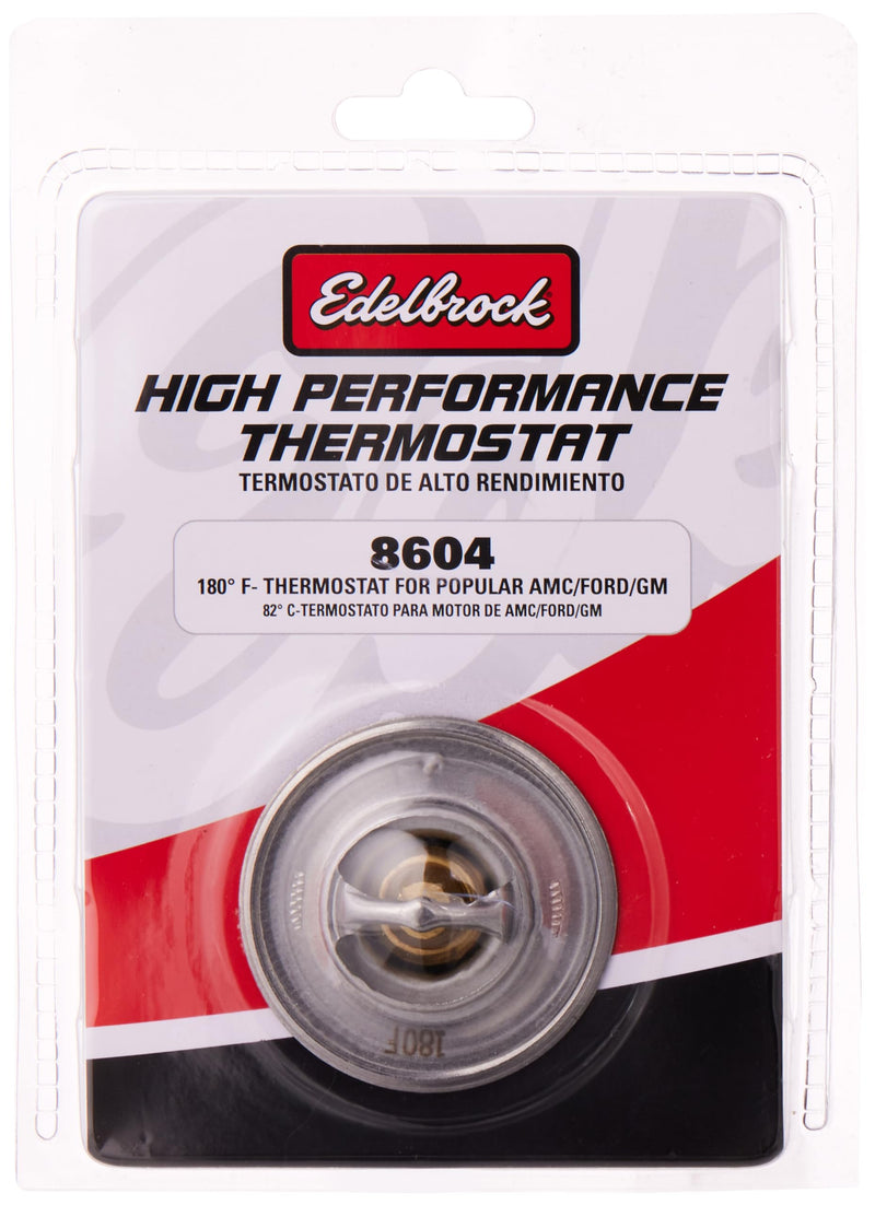 Edelbrock 8604 High Flow Thermostat 053 mm / 2 3/32 in. 180 Deg. High Flow Thermostat