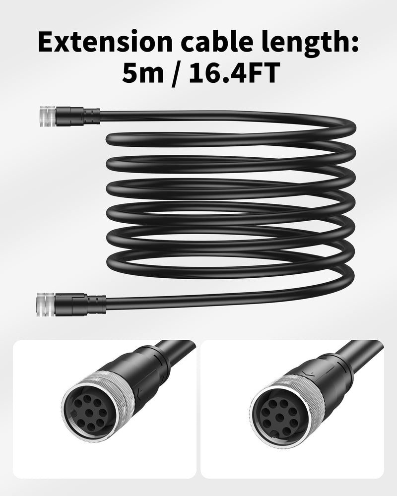 VASTHOME for Humminbird 720073-5 AS EC 15E - 16.4FT Ethernet Cable, Fit with Helix 15, 12, 10, 9, 8, 7, APEX 19, 16, 13, Xplore 12, 10, 9, Solix (15, 12, 10) G3, Onix, Ion, and 11, 9, 8, 7xxci Models