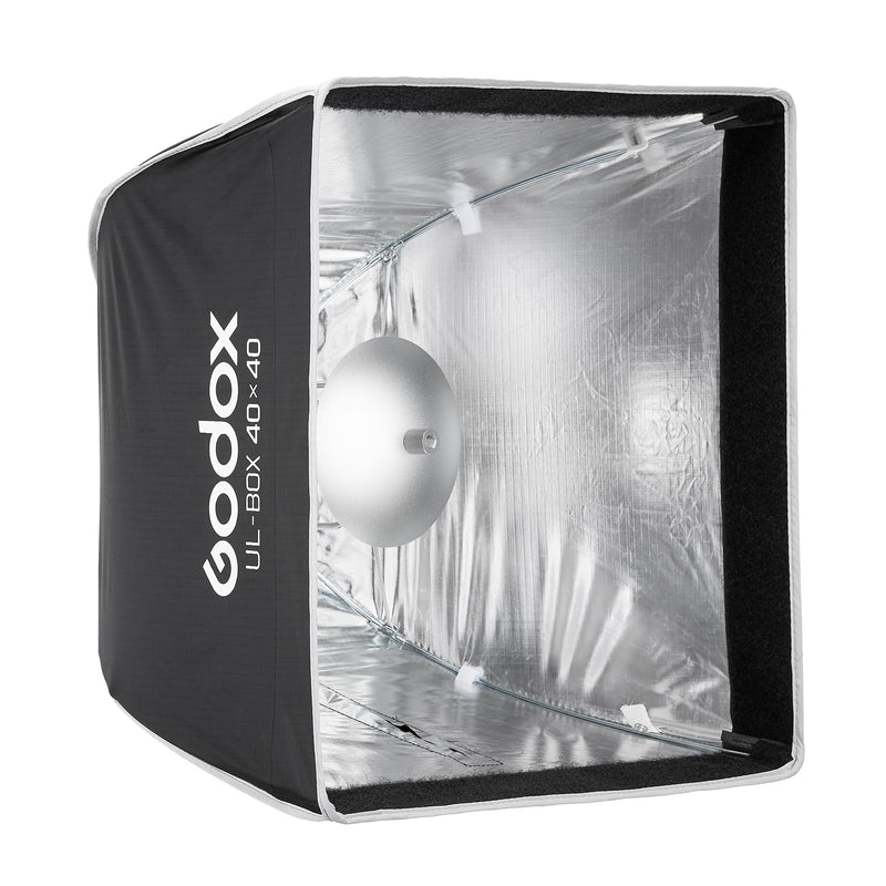Godox UL-Series Softbox 16''x16'' / 40x40cm Square Quick Release Umbrella Softbox Foldable Light Modifier for Product Photography & Tabletop Lighting - Bowens Mount Compatible