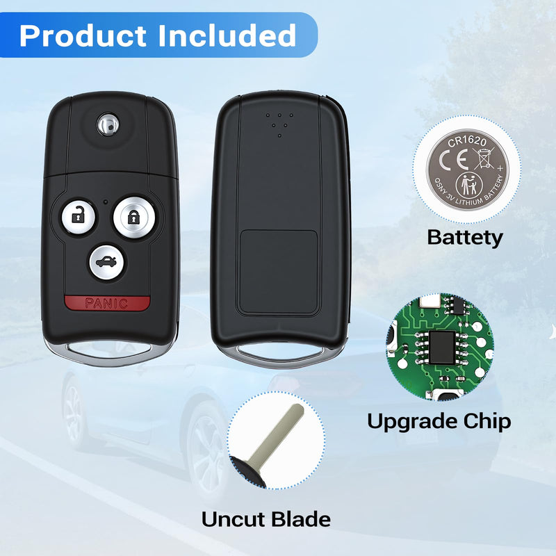 Key Fob Fit for Acura MDX RDX 2007 2008 2009 2010 2011 2012 2013 N5F0602A1A | Car Keyless Entry Remote Control