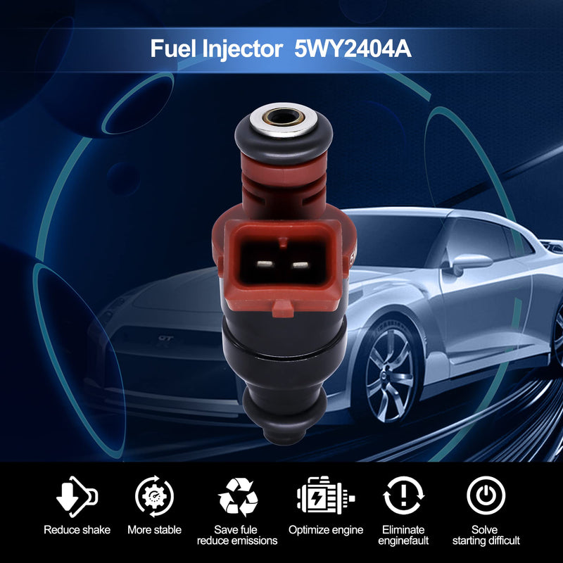 HiSport Fuel Injector 3 PCS 5WY2404A Compatible with John Deere 825i Gator 3 Cylinder Engine MIA11720 5WY2404A 3PCS