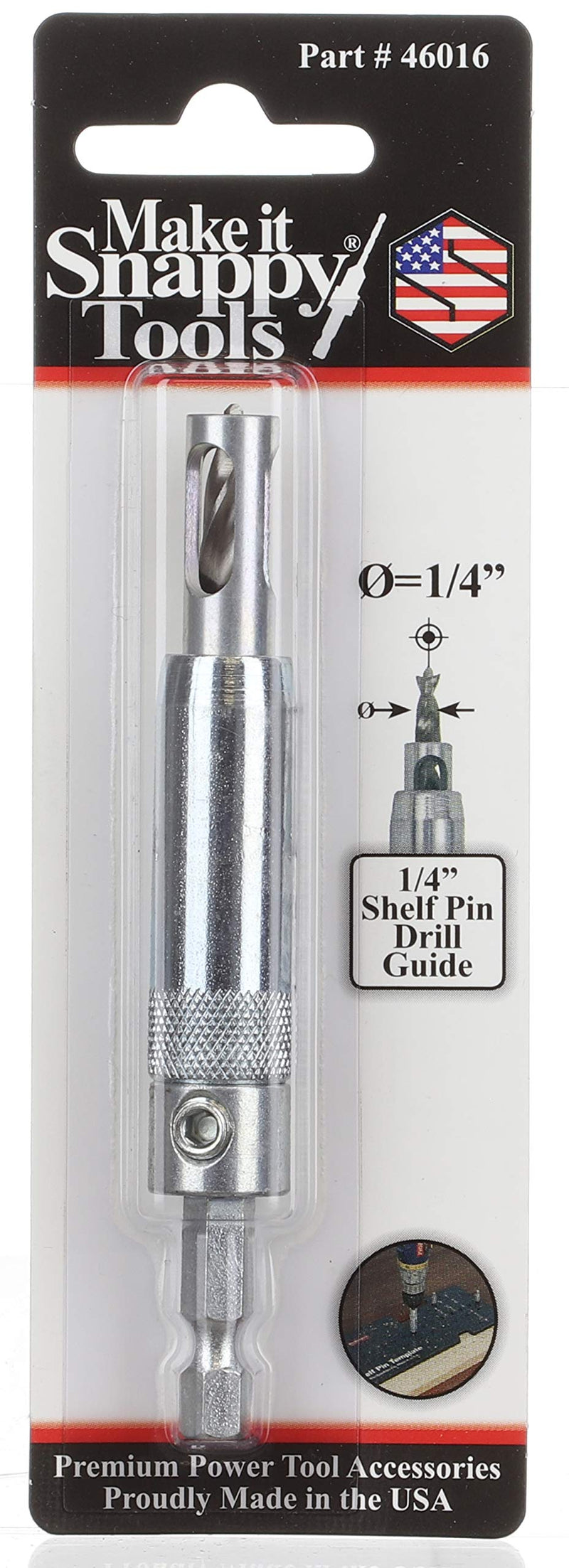 Make it Snappy Tools Shelf Pin Bit, 1/4"