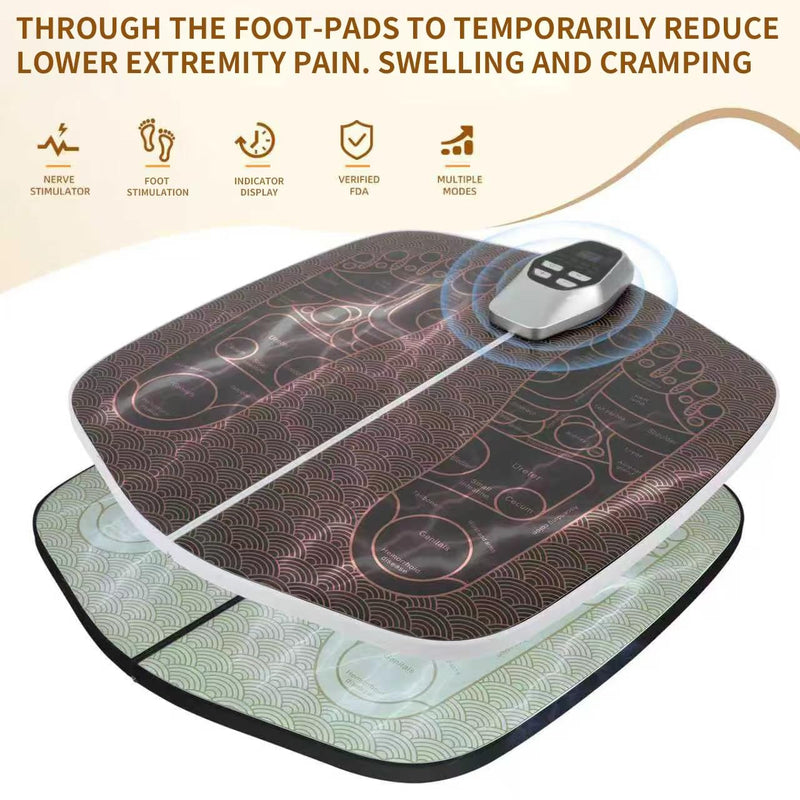 Transcutaneous Electrical Nerve Stimulator for Pain Relief, EMS Foot Stimulator for Increase Blood Flow Circulation,Temporarily Reduce Lower Extremity Pain.Gifts for Friends and Parents.
